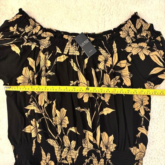 Lauren Ralph Lauren Women's Floral Jersey Off the Shoulder SZ 3X NWT - Picture 5 of 8